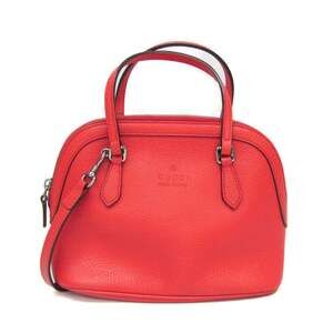 Gucci 341504 Women's Leather Handbag,Shoulder Bag Red Color